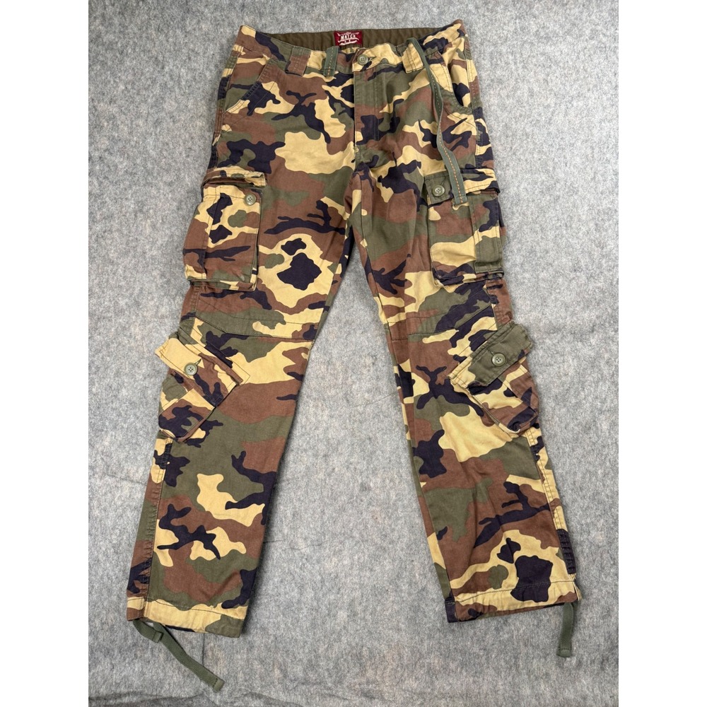 Match Cargo Pants Mens XL 34 Camo Cotton Tactical Multi Pocket Workwear Outdoor